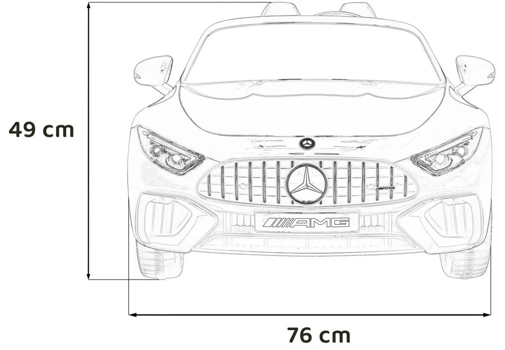 Elektrické autíčko Mercedes Benz AMG SL63 - červené