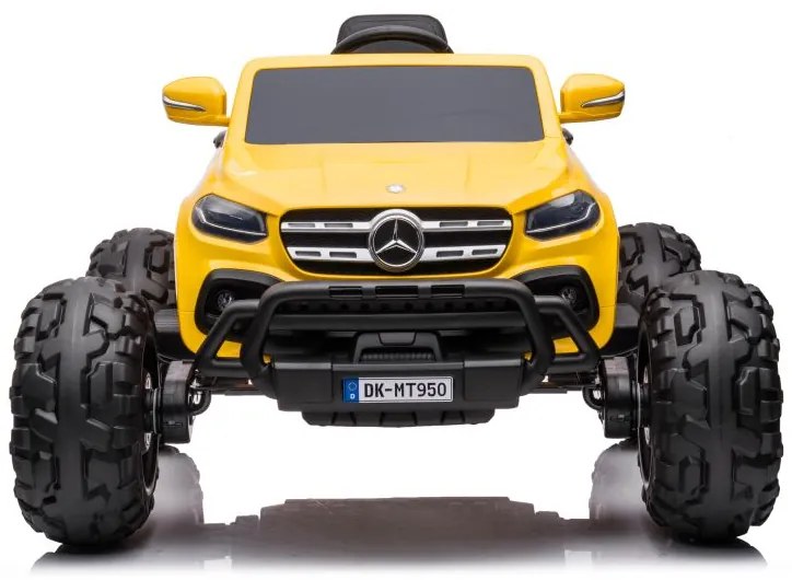 LEAN CARS ELEKTRICKÉ AUTÍČKO MERCEDES DK-MT950 4x4 LAKOVANÉ - ŽLTÉ - MOTOR 4x45W - BATÉRIA - 2x12V7Ah- 2022