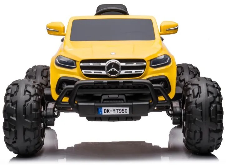 LEAN CARS ELEKTRICKÉ AUTÍČKO MERCEDES  DK-MT950 4x4  LAKOVANÉ - ŽLTÉ - MOTOR 4x45W - BATÉRIA - 2x12V7Ah- 2022