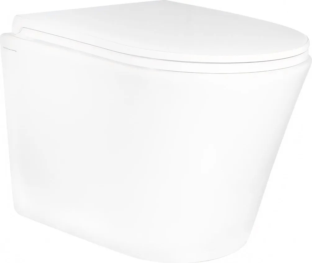 Hydroland Závesná WC misa so SoftClose sedadlom Safir, biela