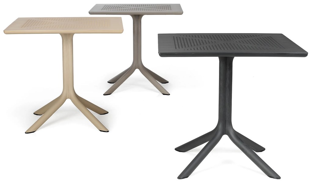 STIMA Plastový stôl CLIP Vyberte odtieň ->: Tortora - sivá