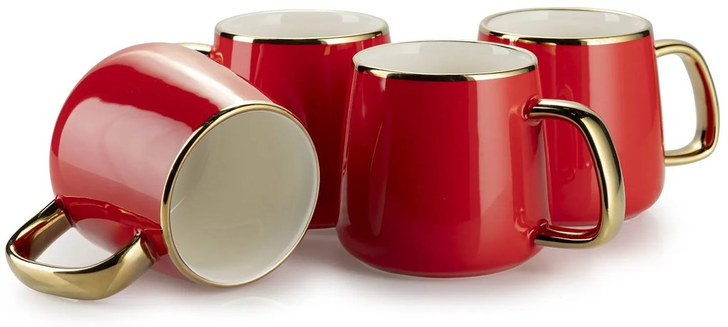 Čajový/kávový set Noah Red Gold