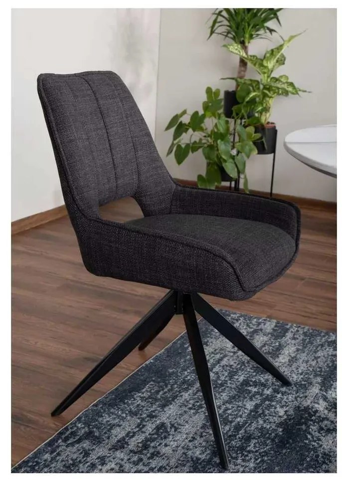 Jedálenská stolička Klarsyn, sivá