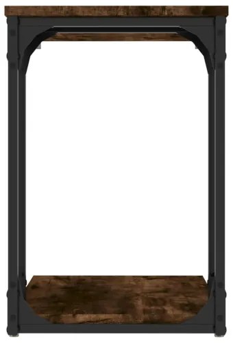 vidaXL Príručný stolík dymový dub 50x35x52 cm spracované drevo-