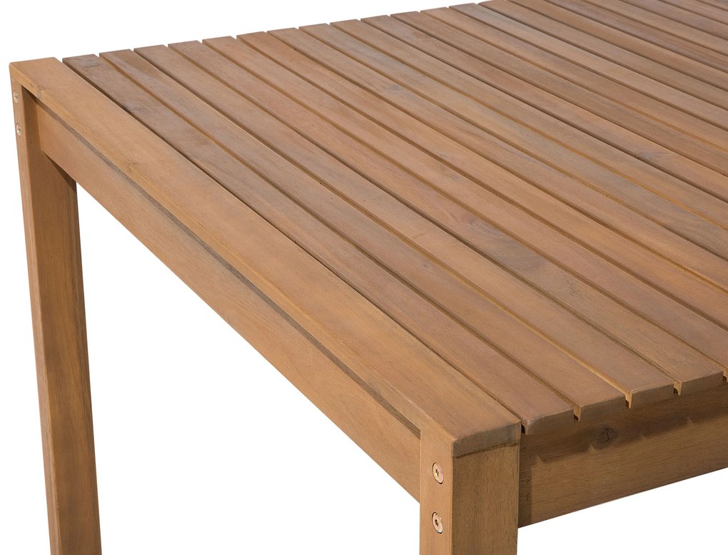 Záhradný stôl z akáciového dreva 180 x 90 cm svetlé drevo SASSARI Beliani