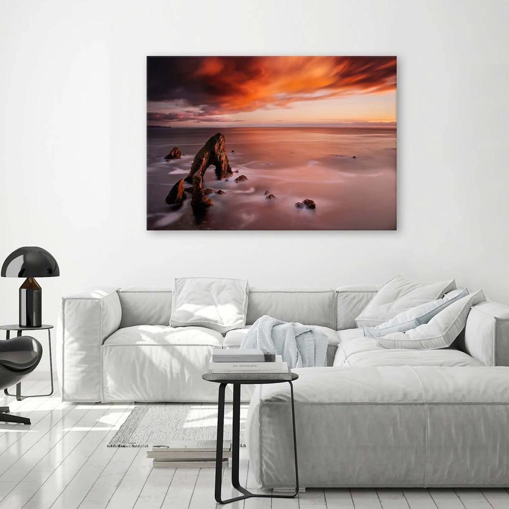 Gario Obraz na plátne Oranžová obloha pri mori Rozmery: 60 x 40 cm
