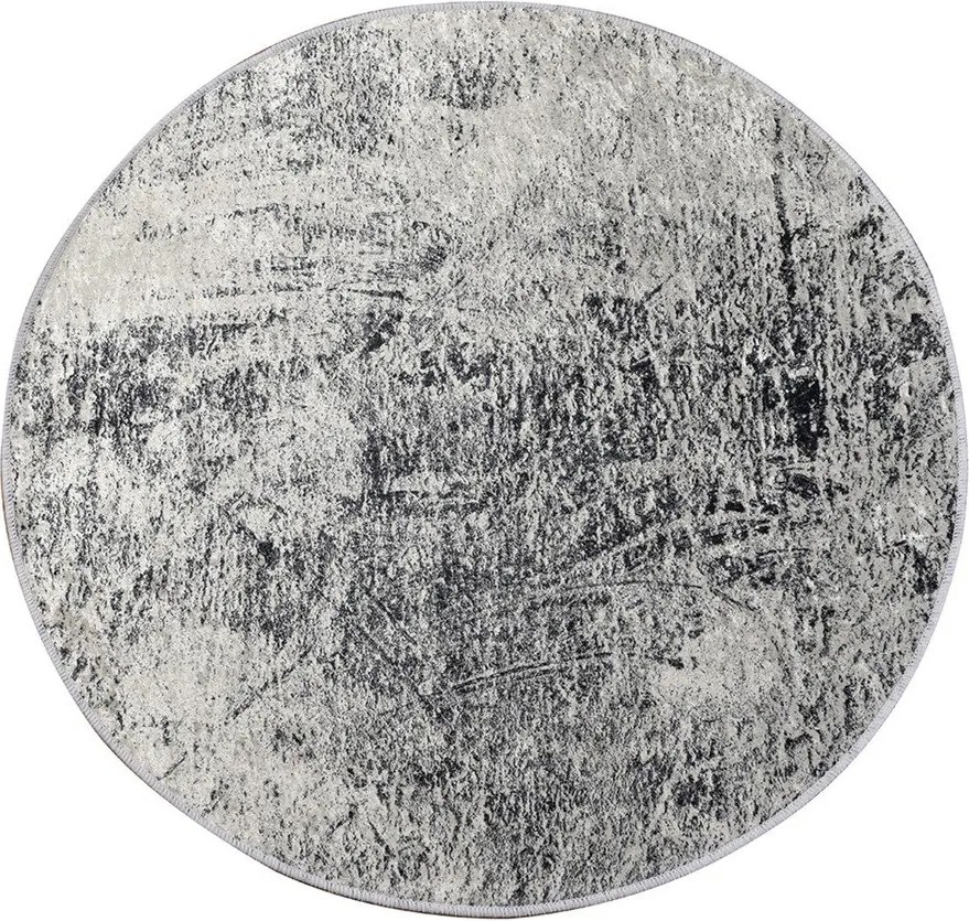 Sivá kúpeľňová predložka ø 100 cm Evidence – Foutastic