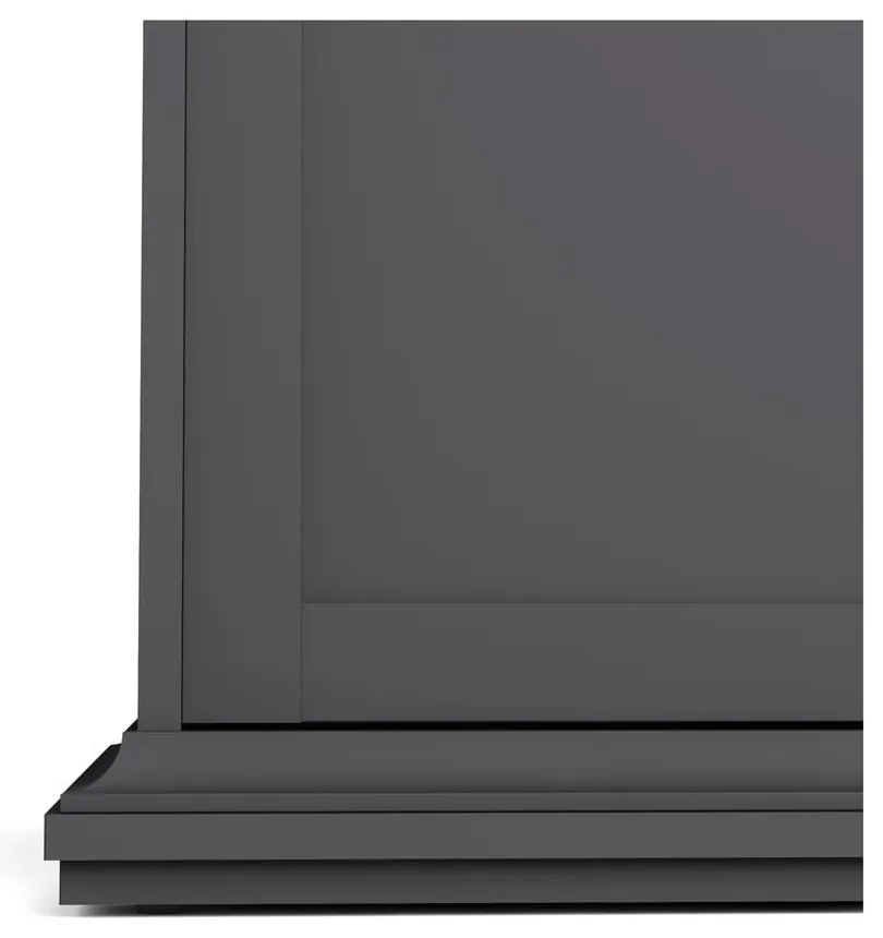 Sivá šatníková skriňa 139x201 cm Paris – Tvilum