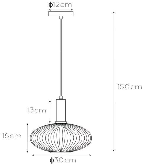 Lucide 45386/30/33 - Luster na lanku MALOTO 1xE27/40W/230V pr. 30 cm zelená