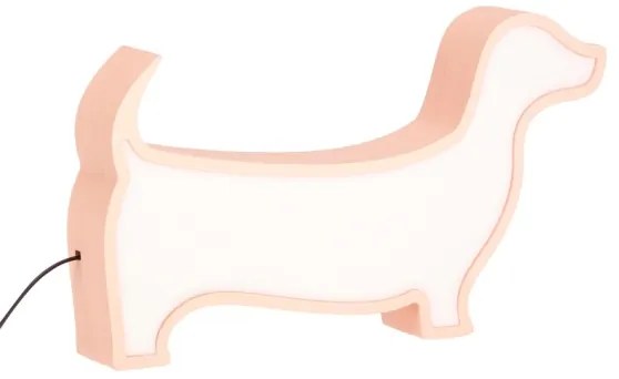 LED detská stolová lampa DOG LED/12W/230V ružová