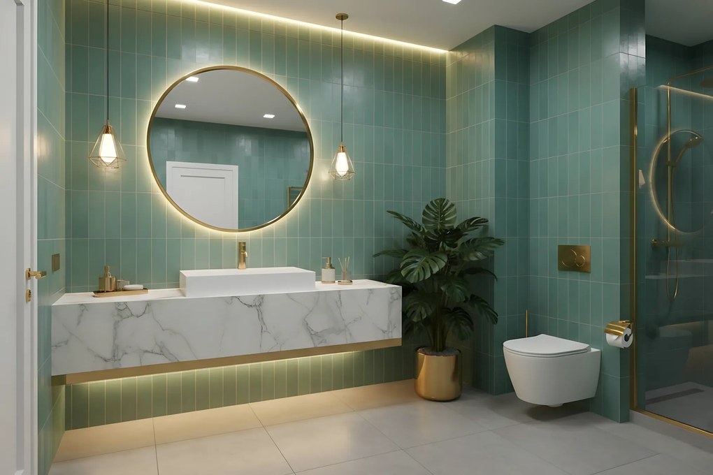 Rea Goya konglomerátové umývadlo, 50 x 37 cm, biela, REA-U8900