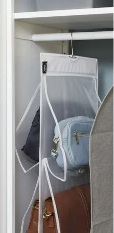 Domo Living Závesný priehľadný organizér na kabelky - DOMO, 33 x 120 cm