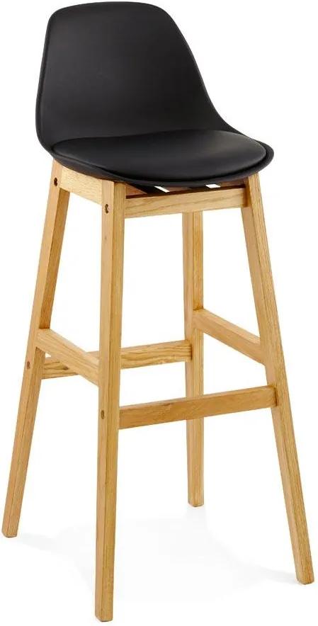 Moderná barová stolička Evan čierna