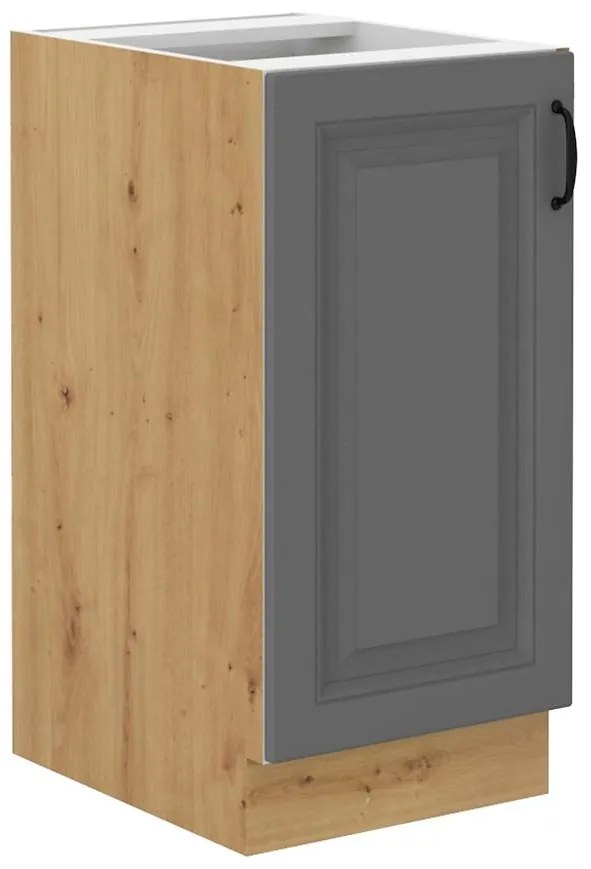 Kuchynská skrinka Stilo dustgrey/artisan 40d 1f bb