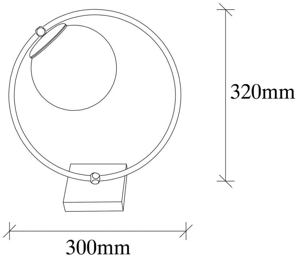 Stolová lampa Dolunay čierna/biela