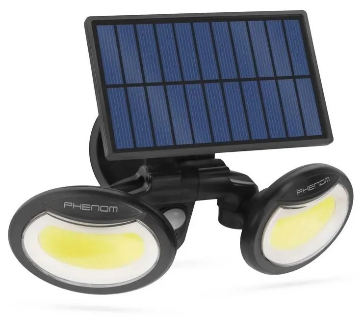 LED Solárny reflektor so senzorom 2xLED/4W/5V IP65