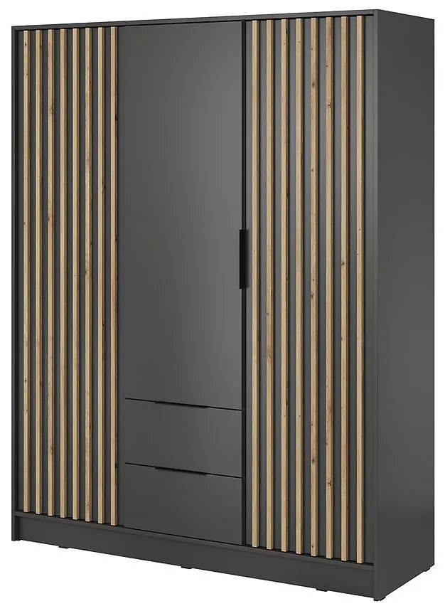 Skriňa Nelly 3d Grafit/Artisan