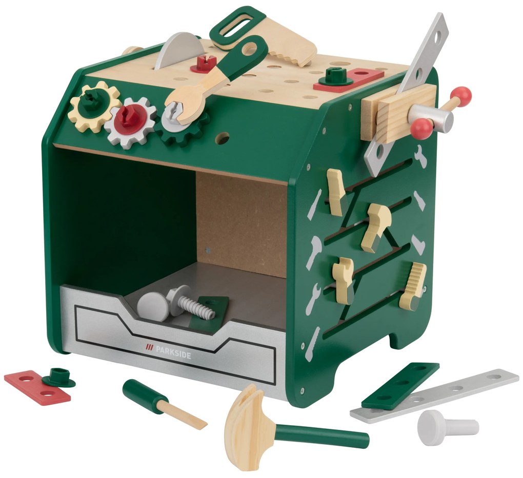 lupilu® Motorická kocka (motorická kocka – pracovný stôl) (100395128)