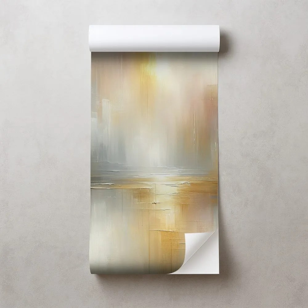 Samolepiaca tapeta abstraktné zlaté a sivé tóny