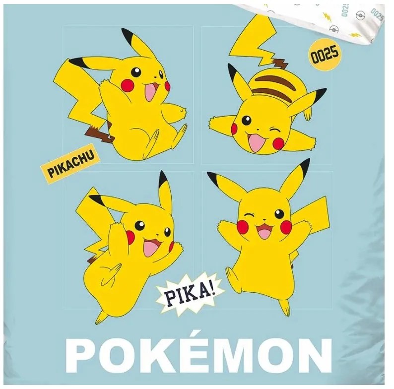 Detské obliečky Pokémon Pika Pika Pikachu 140x200/70x90 cm