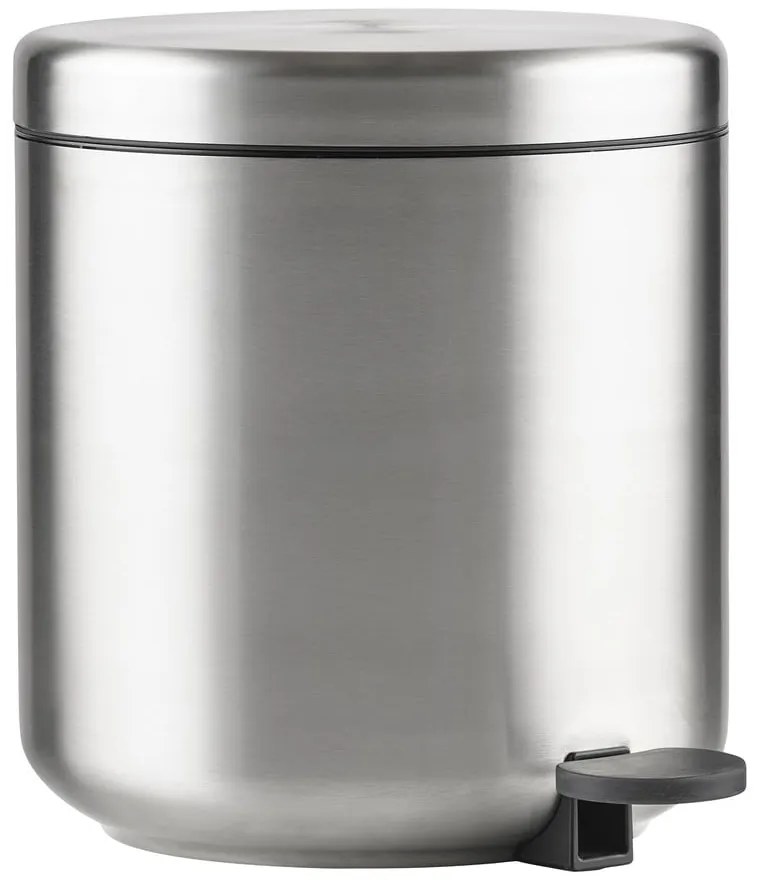 Nášľapný odpadkový kôš z nehrdzavejúcej ocele v matne striebornej farbe 4 l Ume – Zone