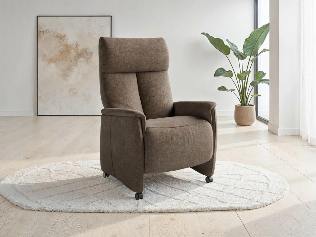 XXXLutz RELAXAČNÉ KRESLO, textil, hnedá Sit & More - Online Only obývacie izby - 00014403244D