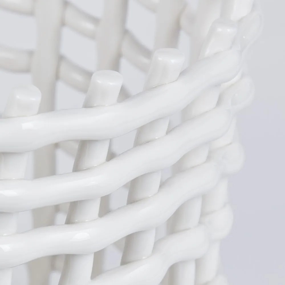CRAFT Keramický košík 24 cm – biela