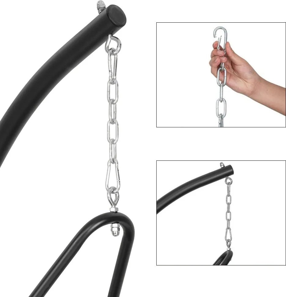 Závesné kreslo s rámom