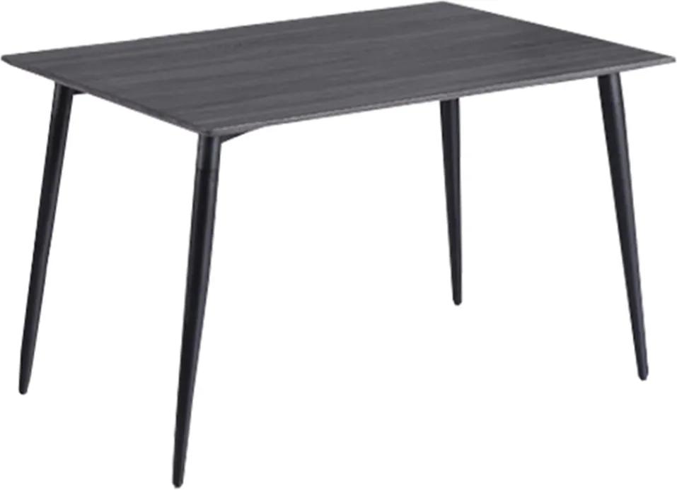 Jedálenský stôl, MDF/čierna, KABOR