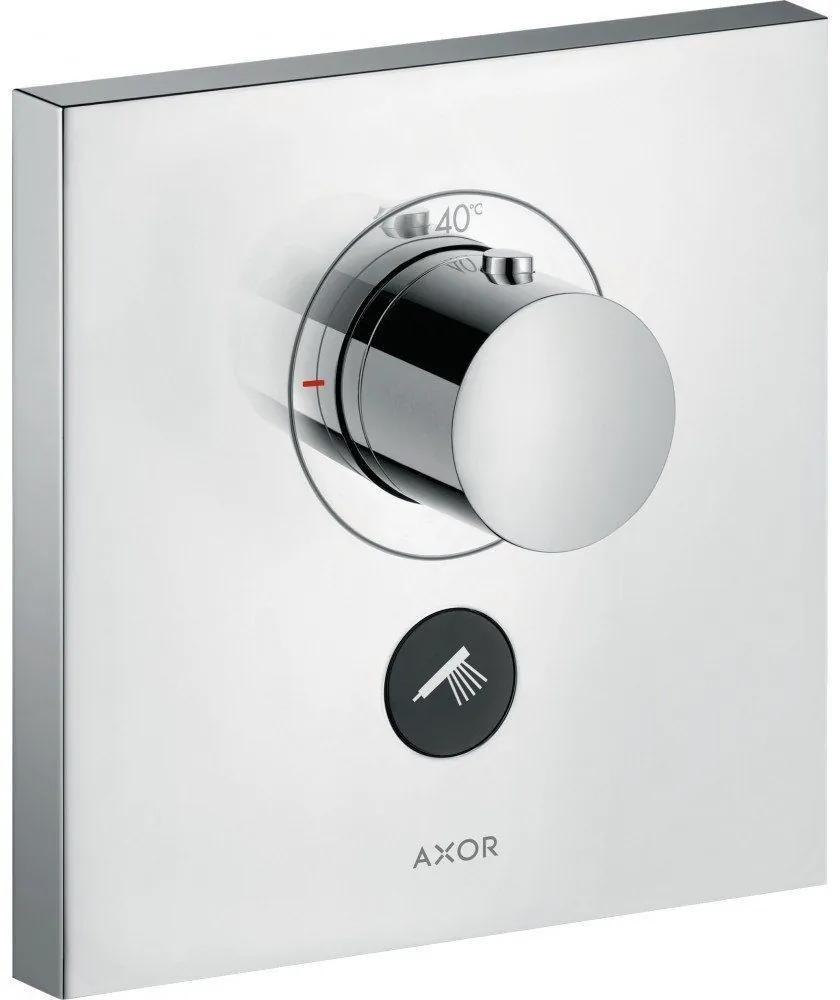 AXOR ShowerSelect termostat HighFlow s podomietkovou inštaláciou, hranatá rozeta, pre 1 spotrebič a ďalší výtok, chróm, 36716000