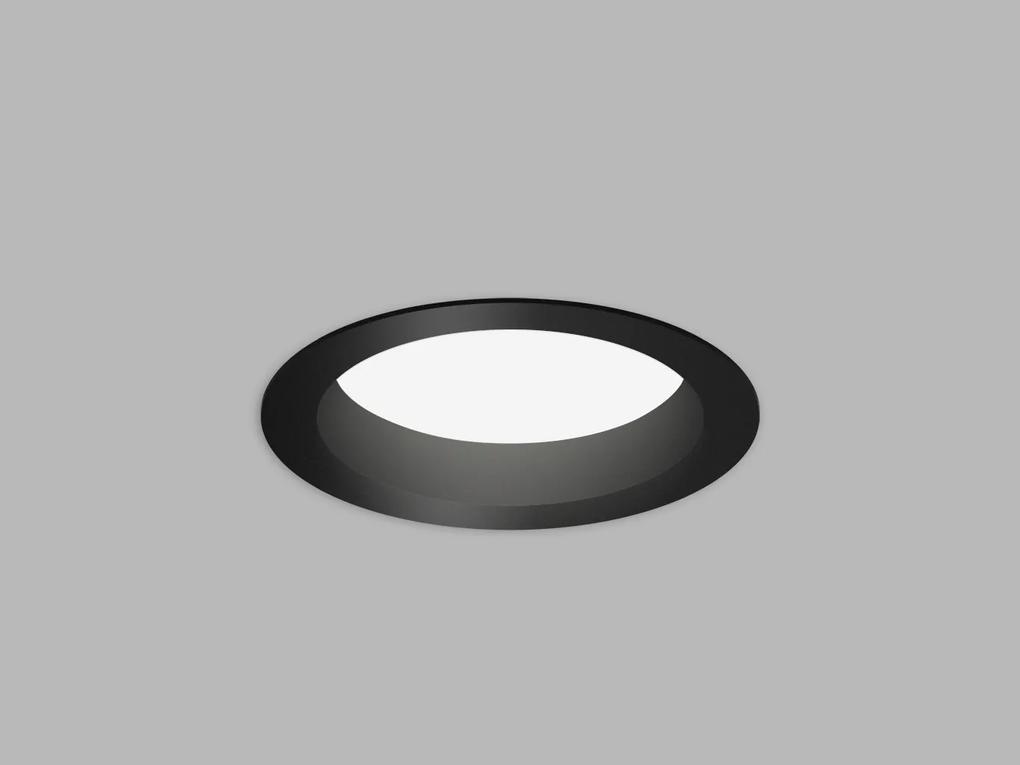 LED2 Vonkajšie zápustné LED osvetlenie KAPA, 12W, 3000K/3500K/4000K, okrúhle, čierne, IP54