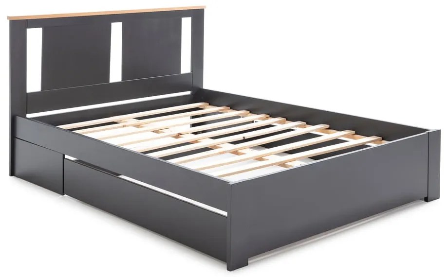 Antracitovosivá zásuvka Marckeric Enara, 137 x 147 cm