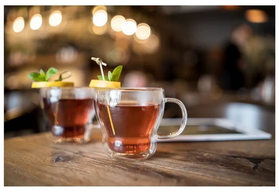 Sklenené hrnčeky v súprave 2 ks na cappuccino/dvojstenné 370 ml Bolla – Vialli Design