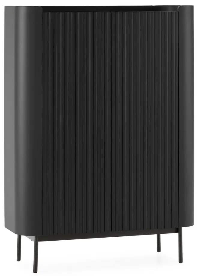 Čierna skrinka 100x140x40 cm Willa – MOME