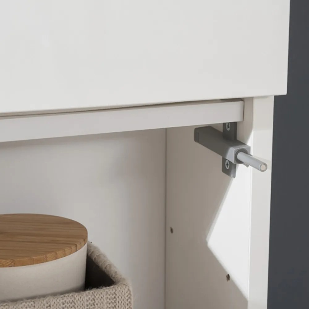 Mereo, Mereo Aira, kúpeľňová skrinka 170 cm vysoká, pravé otváranie, Multidecor, White Loft Pine, MER-CN794PNWLP1