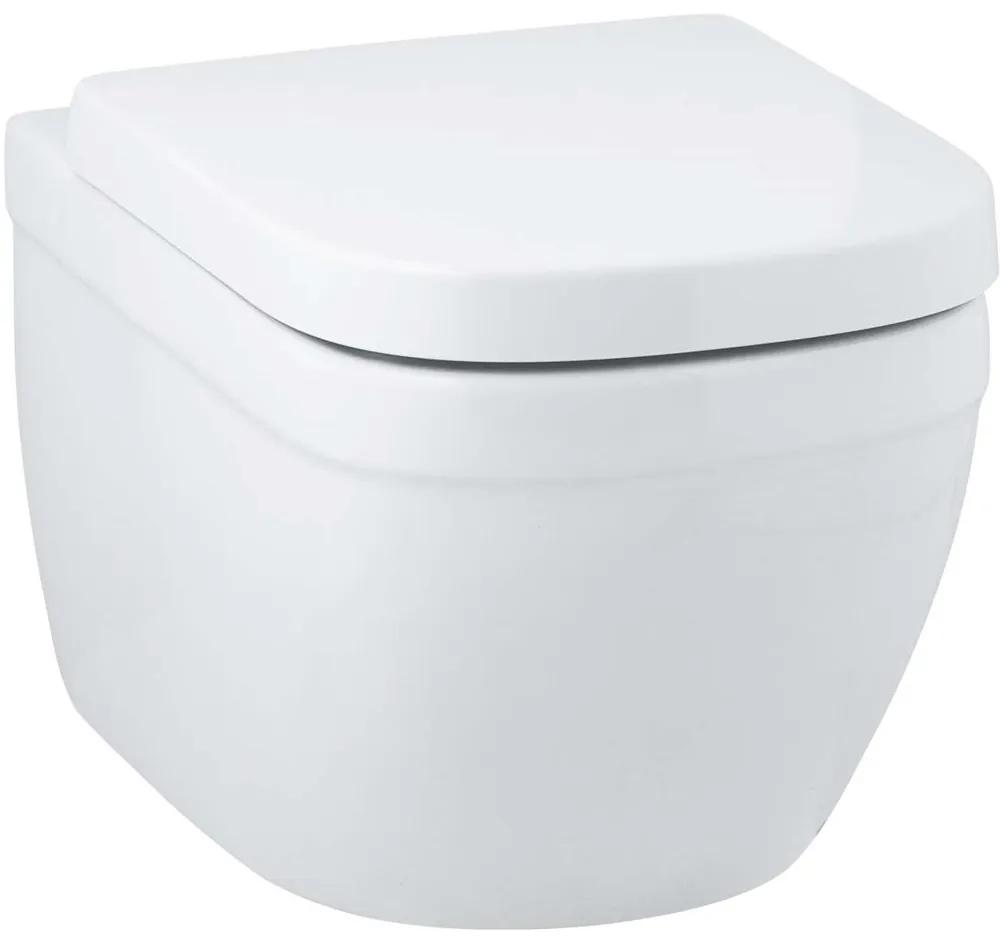 GROHE Euro Ceramic závesné WC Rimless s hlbokým splachovanim, Triple Vortex, 374 x 540 mm, alpská biela, 39328000