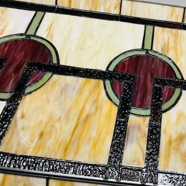 Tiffany luster do kuchyne Clayre & Eef 92*47*30*126 3*E27 7,7 KG