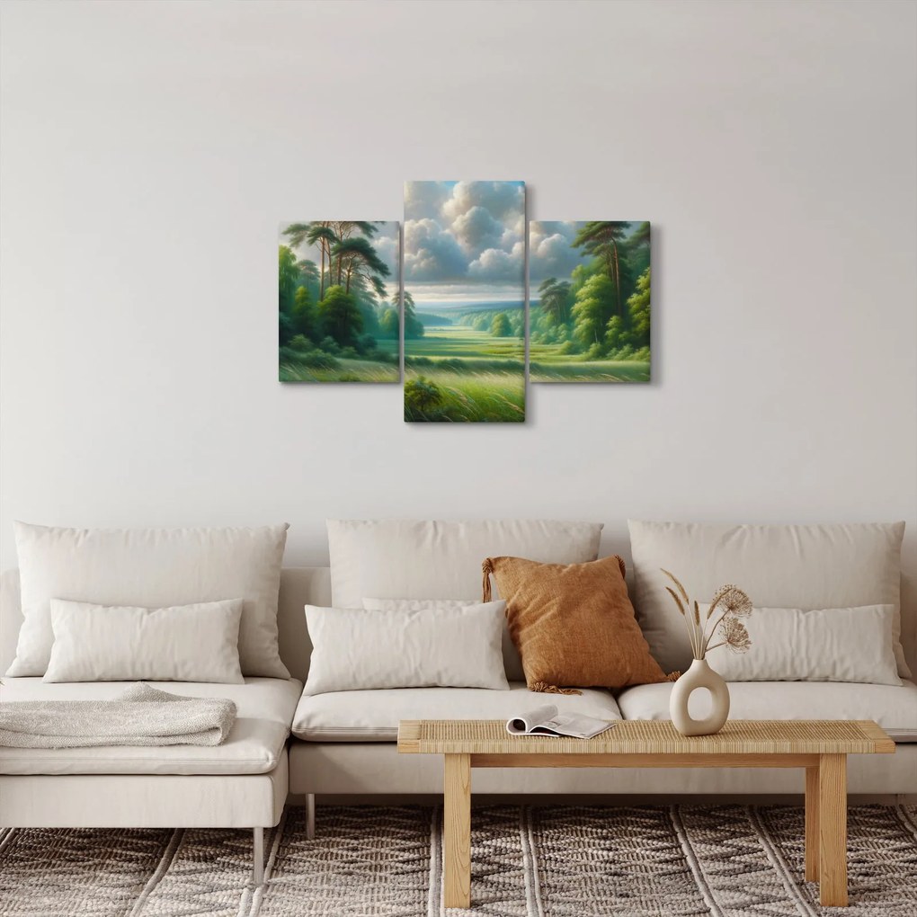 Obraz - Zelená krajina (90x60 cm)