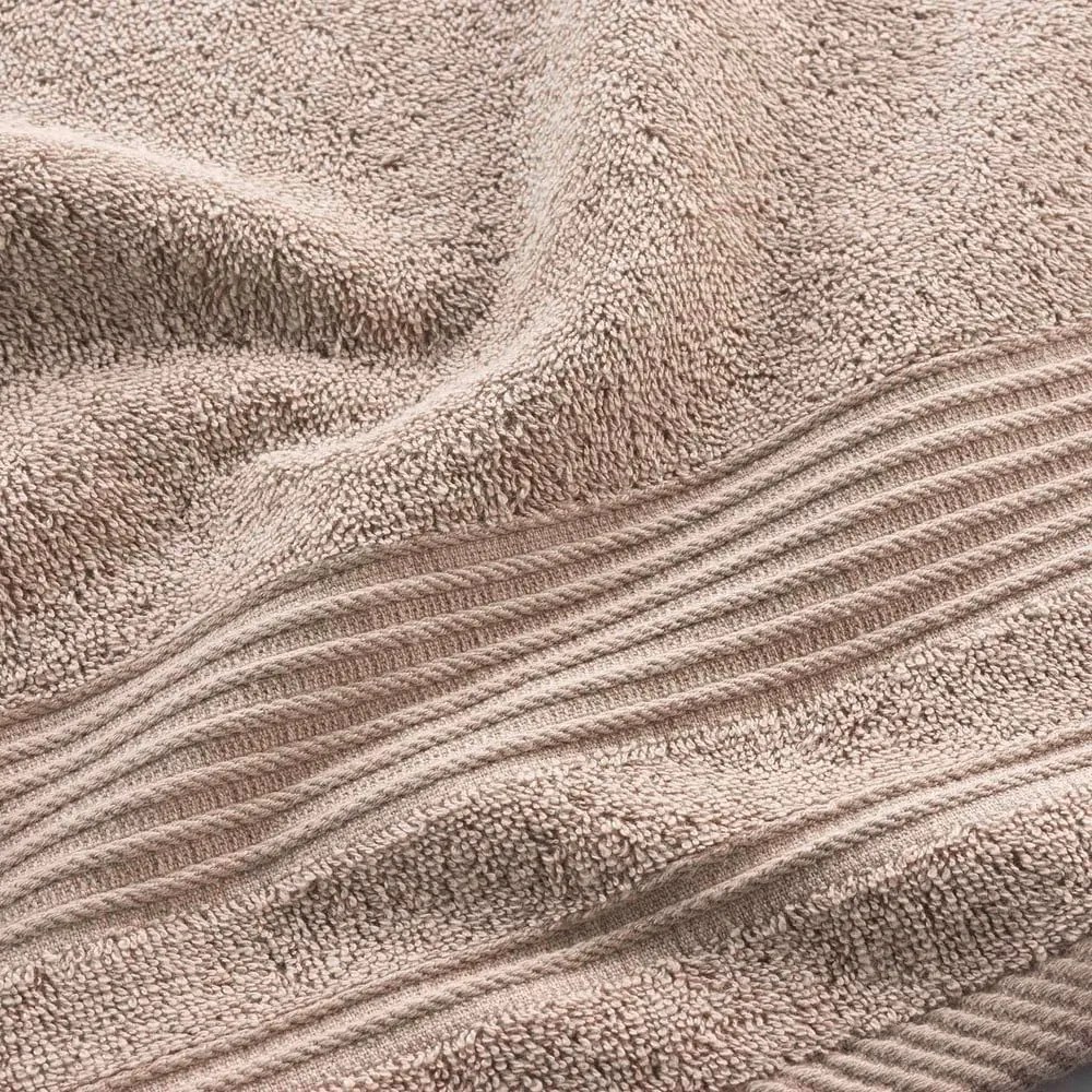 Béžový froté bavlnený uterák 50x90 cm Tendresse – douceur d'intérieur