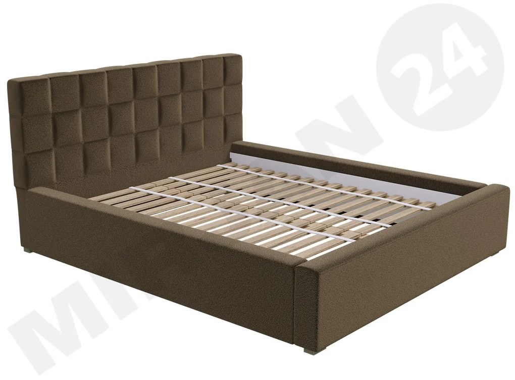 Čalúnená posteľ s rolovateľným roštom Kinec, Rozmer postele: 140x200, Dostupné poťahy: Malmo 13 378