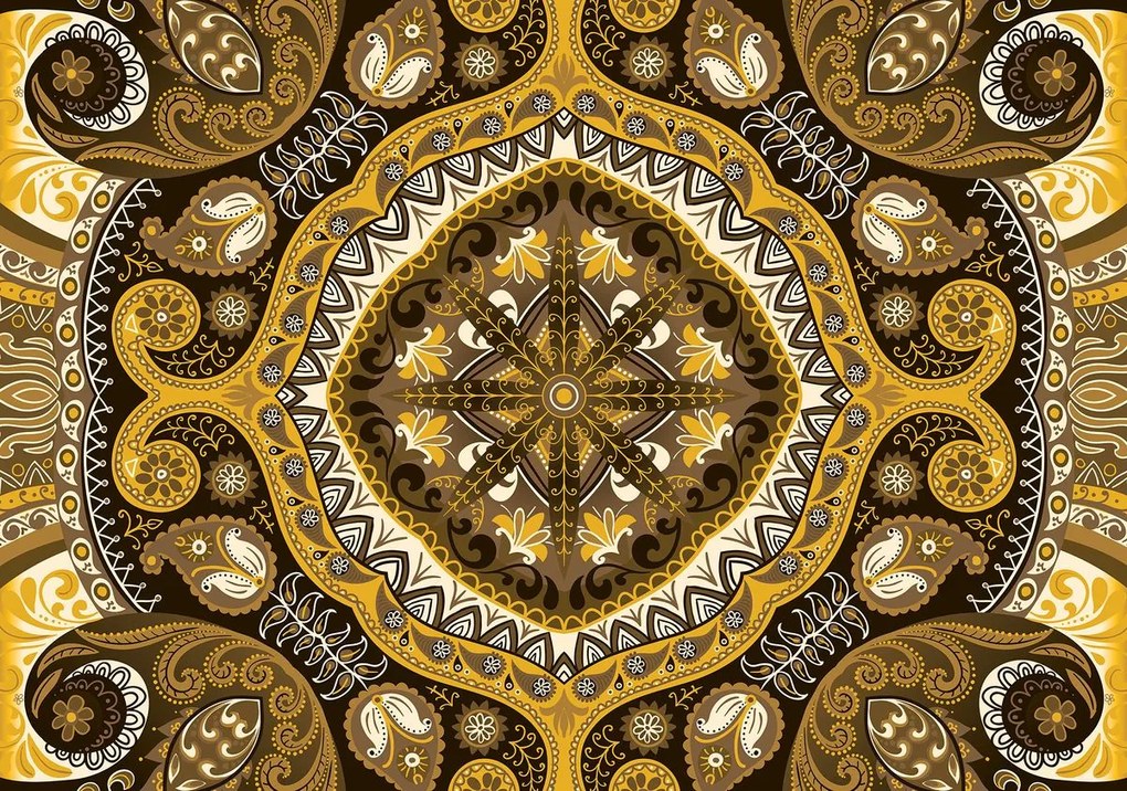 Fototapeta - Žltá mozaika (254x184 cm)