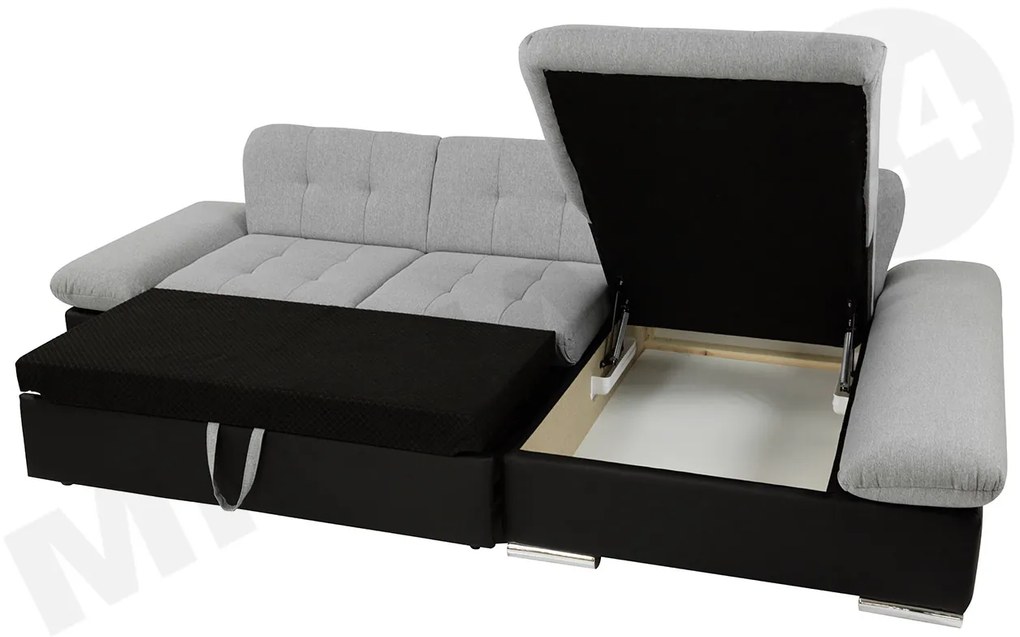 Rohová rozkladacia sedacia súprava Laviva Premium, Dostupné poťahy: Magic Velvet 2216 + Magic Velvet 2216 + Senegal 818, Strana: ľavá