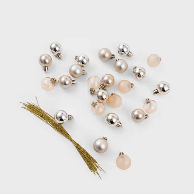 Vianočné guľky GERONI zlaté 714658 (24ks)