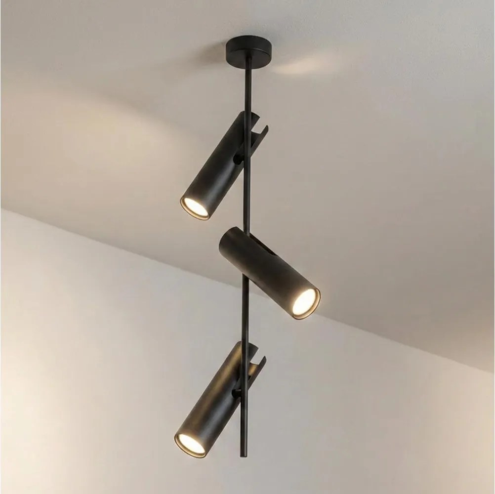 Brilagi - Luster na tyči BRANCH 3xGU10/30W/230V čierna