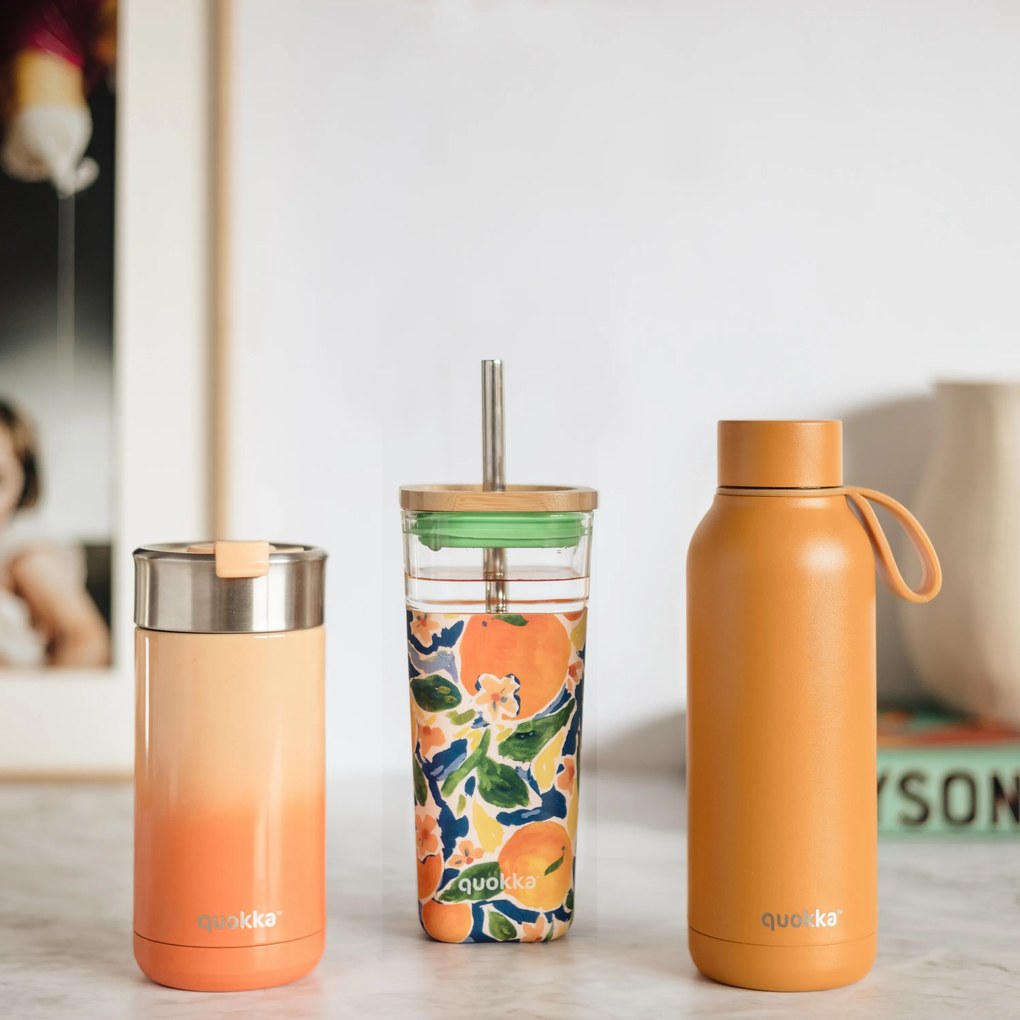 Nerezový termohrnček so sitkom Boost Apricot Orange 400 ml