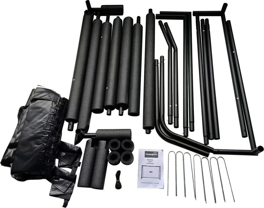 LEAN Sport Mobilná futbalová bránka pre deti kovová 180x120x60cm