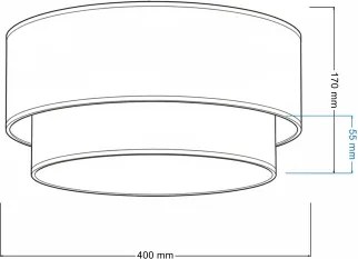 Brilagi - LED stropné svietidlo BOHO ECO 1xE27/10W/230V pr. 40 cm béžová/krémová