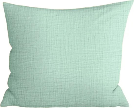 Mušelínová obliečka na vankúš MUSSARI 45x45 cm, mentolová