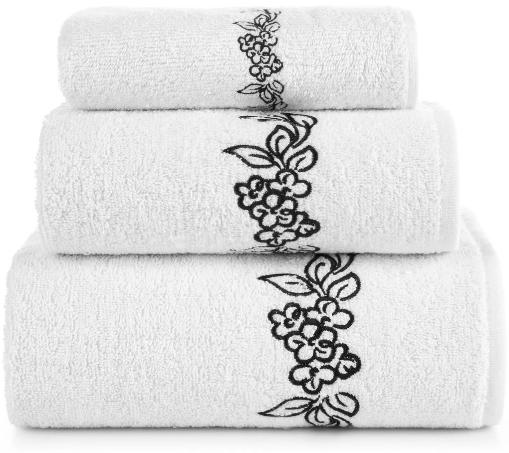 BAVLNENÝ UTERÁK SADA 30X50 CM, 50X90 CM, 70X140 CM BIELA