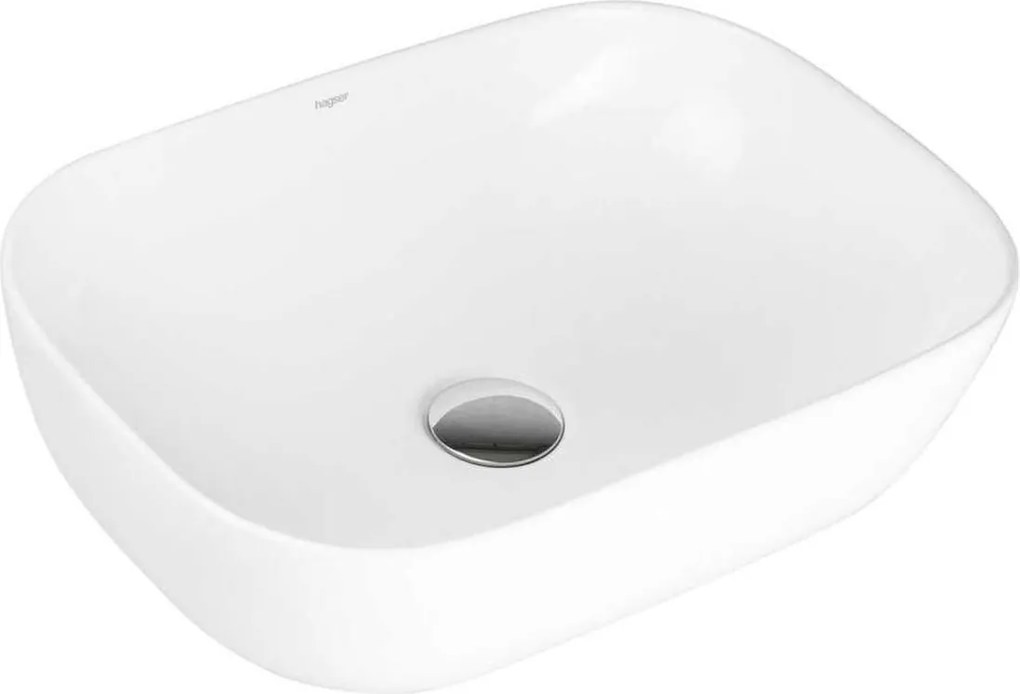 Hagser Dita umývadlo 46.5x32.5 cm obdĺžnik pultové umývadlo, biela lesklá, HGR60000040